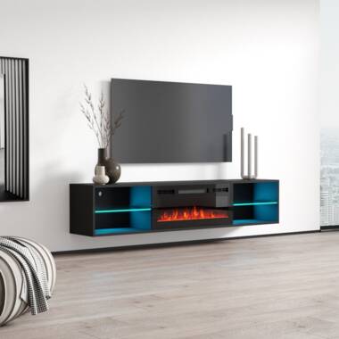 Chesler tv stand for tvs up to 90 inches with electric fireplace included orren outlet ellis